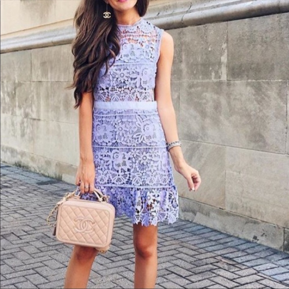 Lavender crochet dress